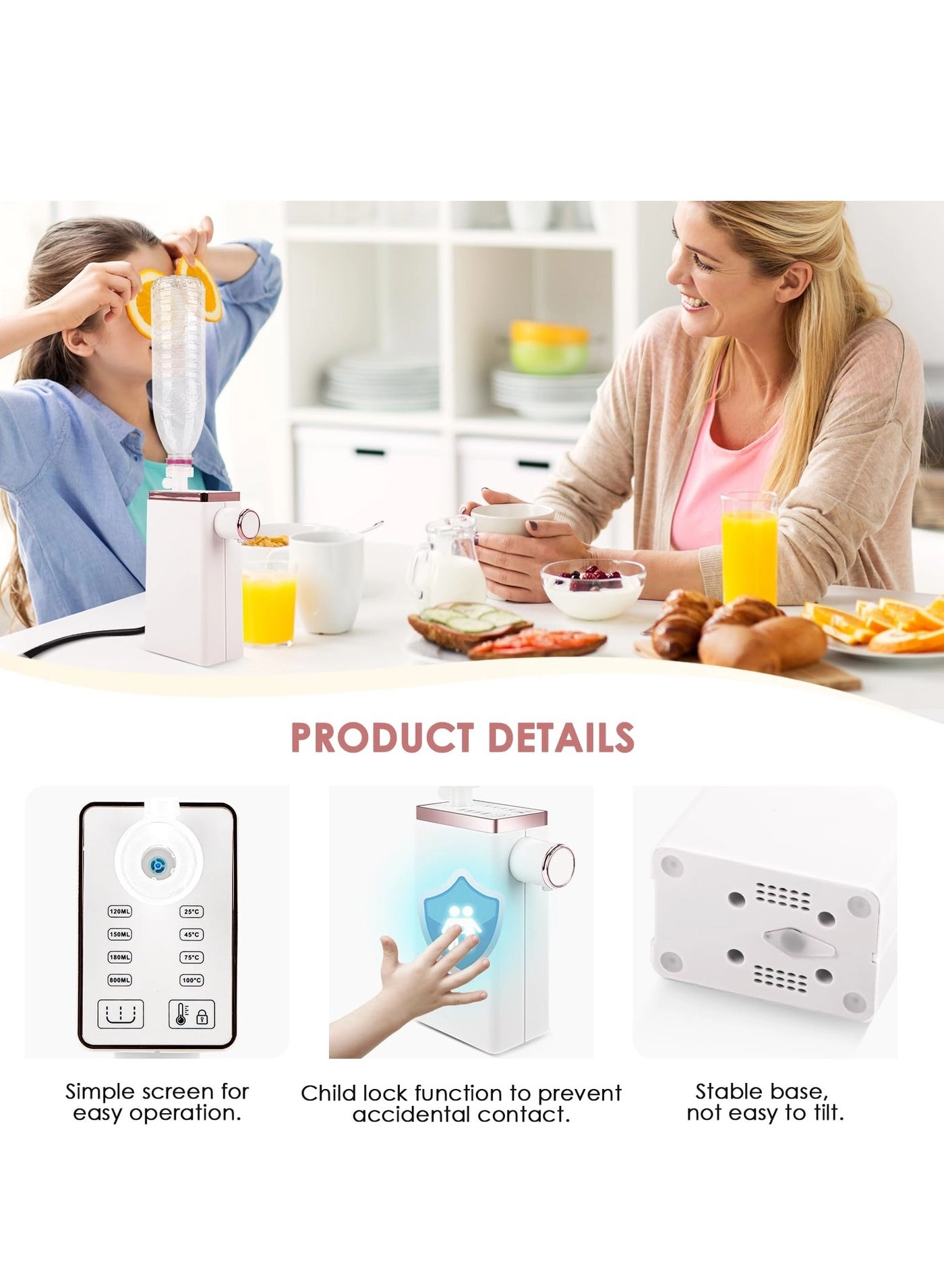 Instant Hot Water Dispenser - 4 Temperatures Quick Heating