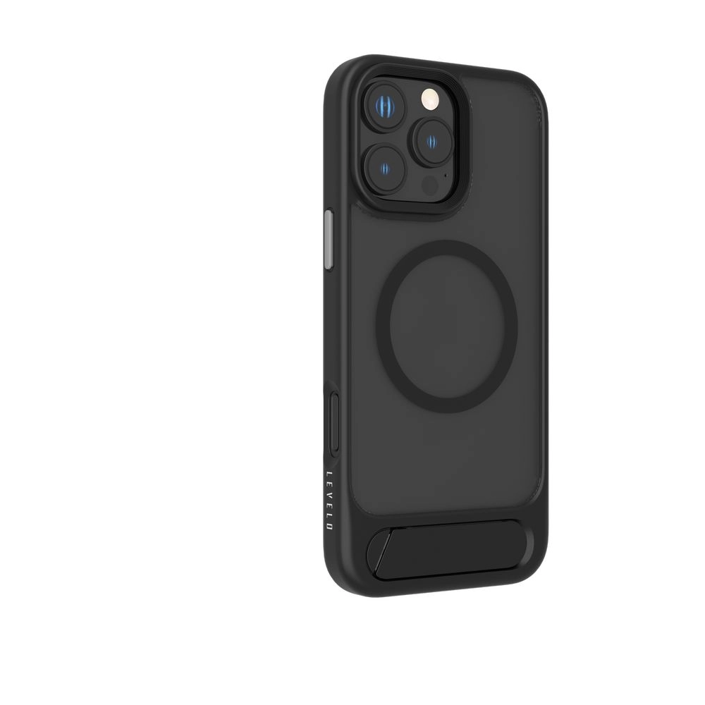 LEVELO Matteo Case with Bottom Stand Grip for iPhone 16 Pro