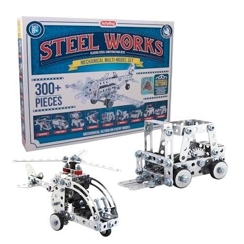 Schylling Steel Works - 10-in-1 300 pcs for ages 8+ with Tools