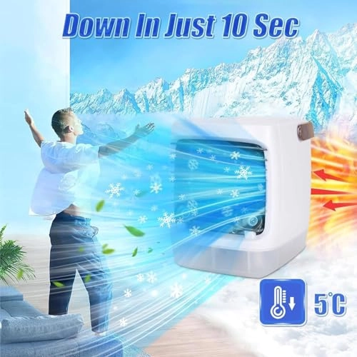 Chiller Well Portable Air Conditioner - 550 Milliliters Rechargeable 2000mAh