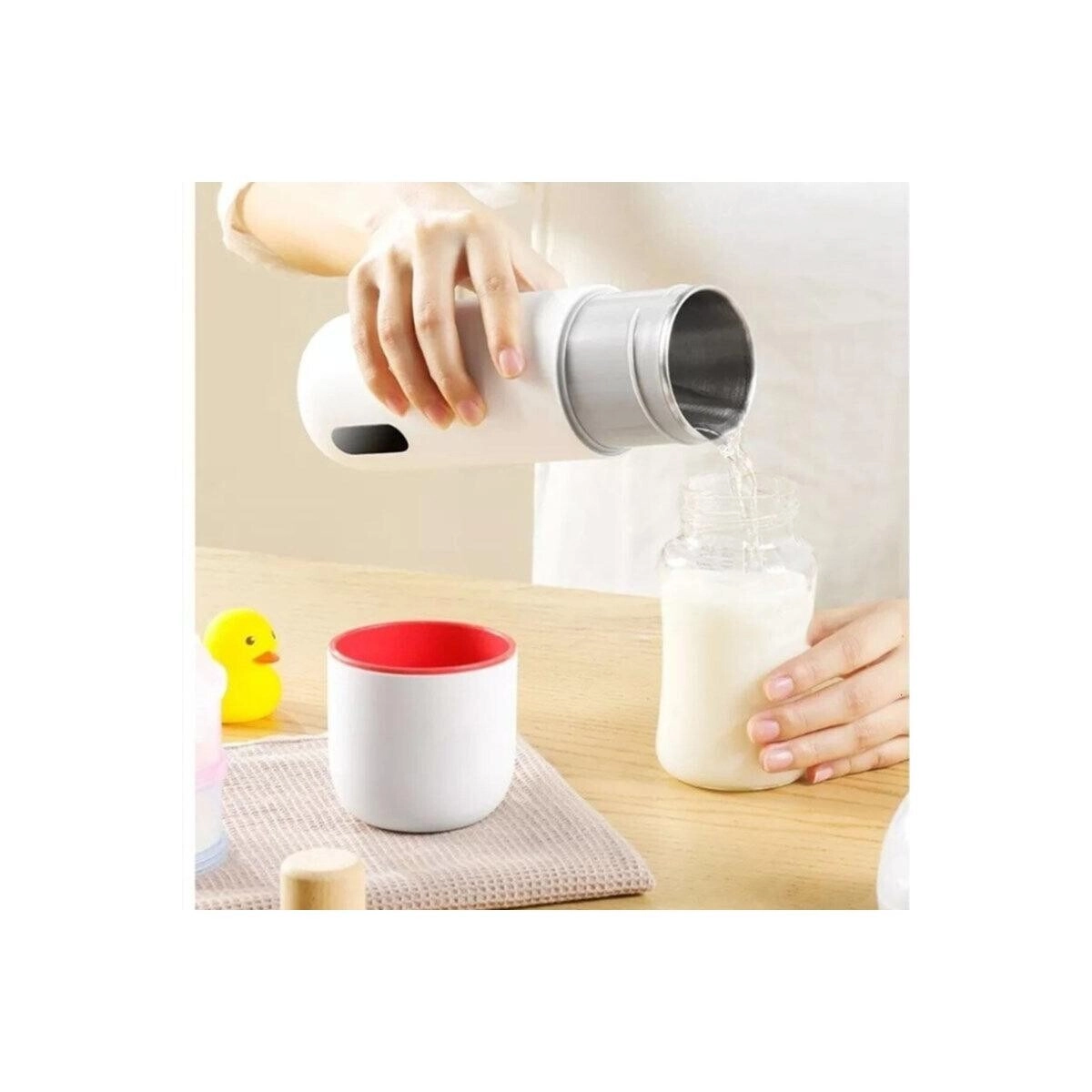 Smart Digital Thermos Flask - LED Display White
