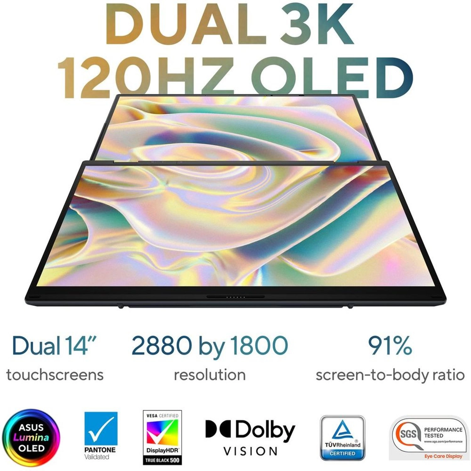 Zenbook DUO UX8406MA-DS76T - 14'' Core Ultra 7-155H 16GB DDR5 1TB SSD