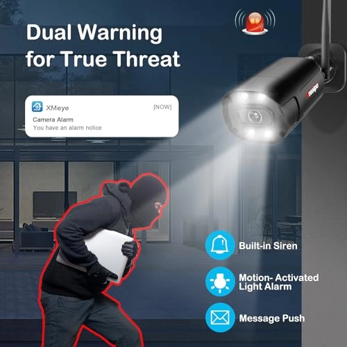 3MP HD WiFi Wireless NVR Security Camera System - 8 channels