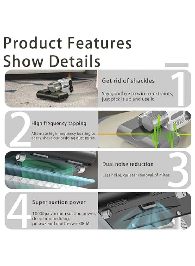 3 in 1 Vacuum Cleaner - Wireless HEPA Filter White