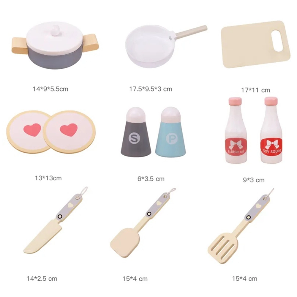 Wooden Kitchen Kids Toy Set - 60 x 70 x 26 cm (GF-MSN21008)