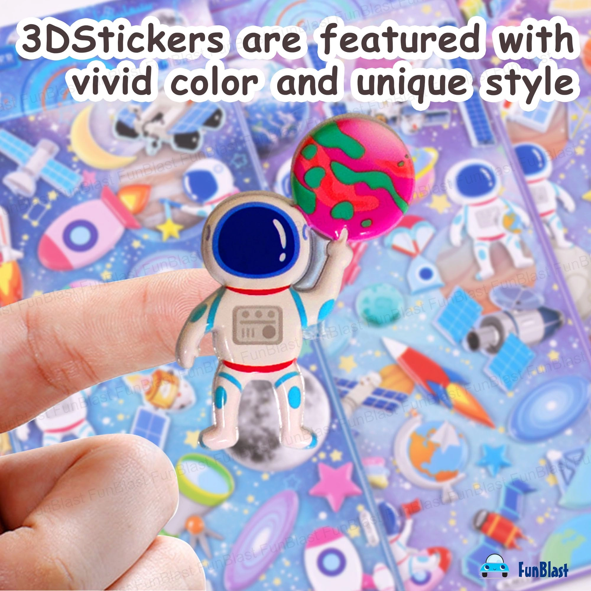 Space Sticker Book 3D PVC 150 pcs