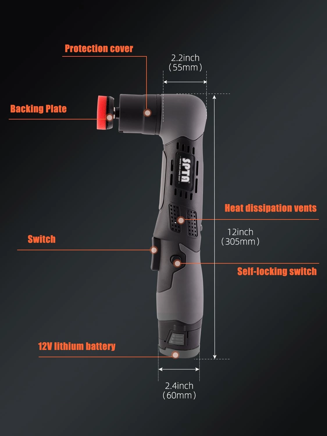 Cordless Mini Polisher - 25mm 50mm 80mm