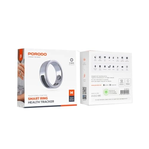 Phone Touch Control Smart Ring-Health Tracker - Heart Rate Temperature 5 Days Working Time