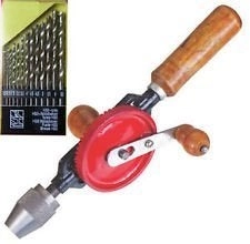 Manual Hand Drill Machine - 14inch 13 Pieces HSS Drill Set