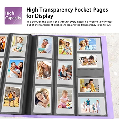 2x3" 560 Pockets Cardboard Faux Leather Photo Album