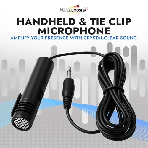 Dual Tie-Clip Handheld Microphone 3.5mm-Mini-Jack Microphone