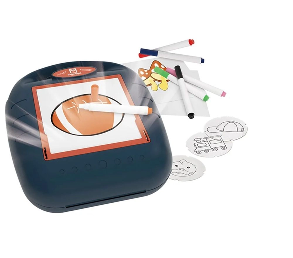 Eurekakids Drawing Projector - 56pcs 6 brightly colored markers