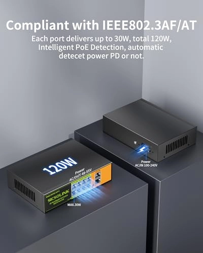 8 port gigabit poe switch 8-ports