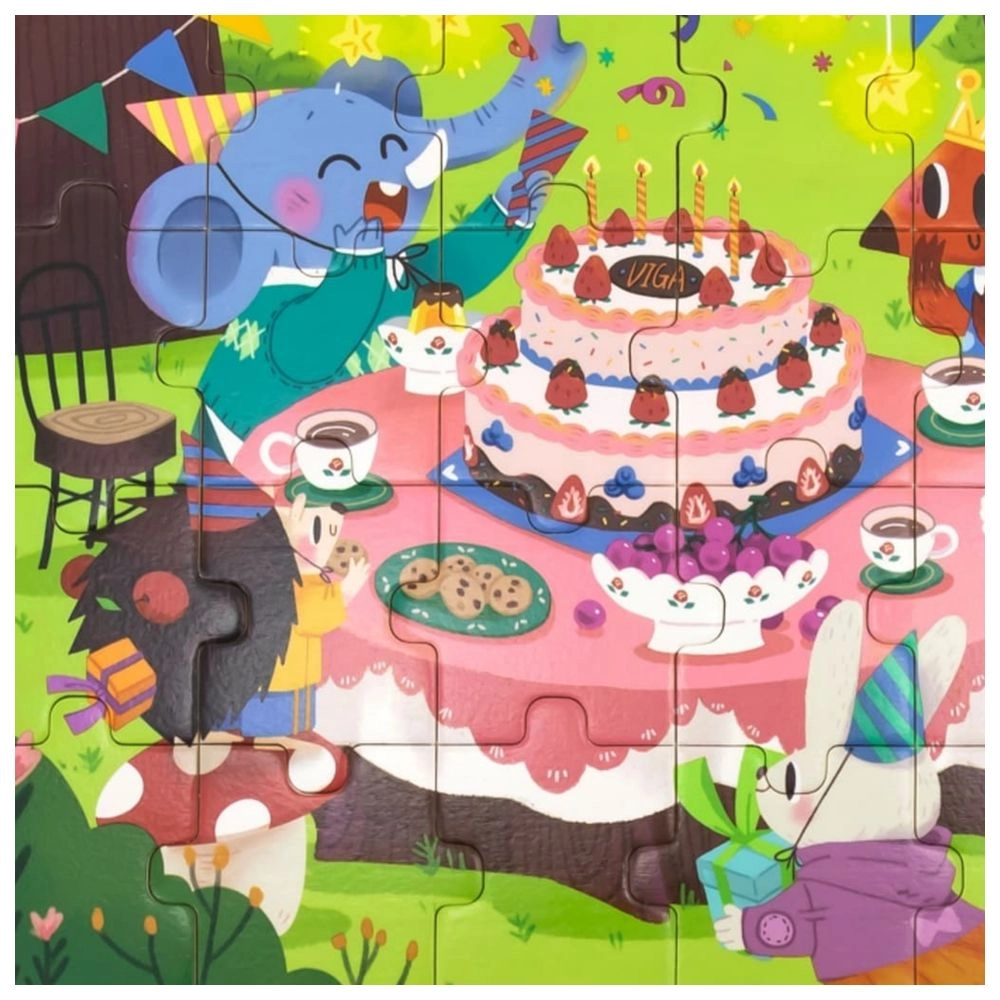 Birthday Party Wooden Puzzle (SW-44644) - 24 pcs