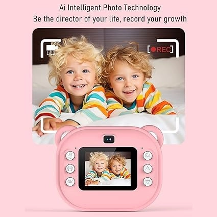 Instant Photo Camera Printer - 24MP 1080P 2 Inch