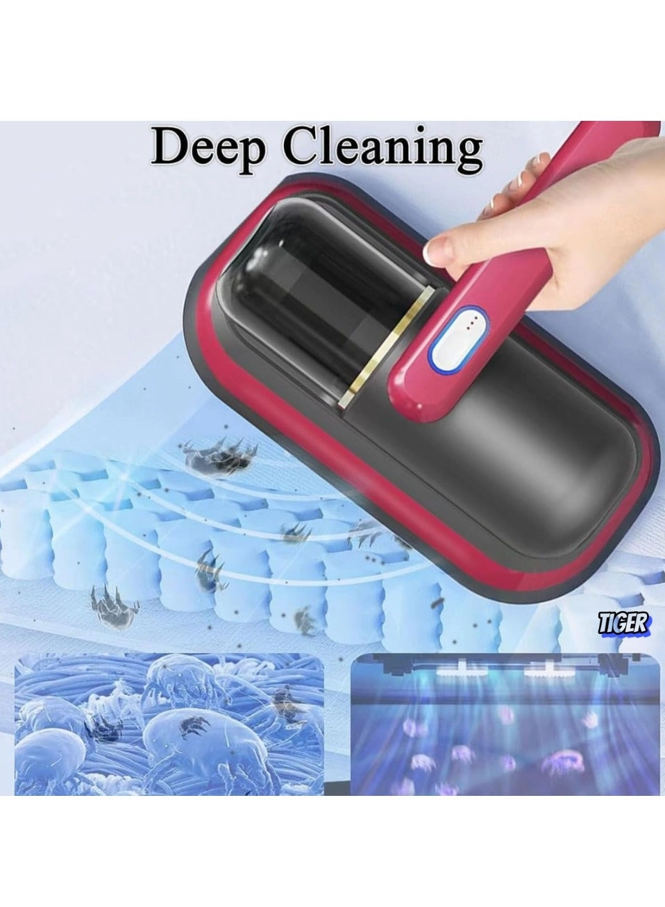 Bed Vacuum Cleaner - Cordless UV Handheld