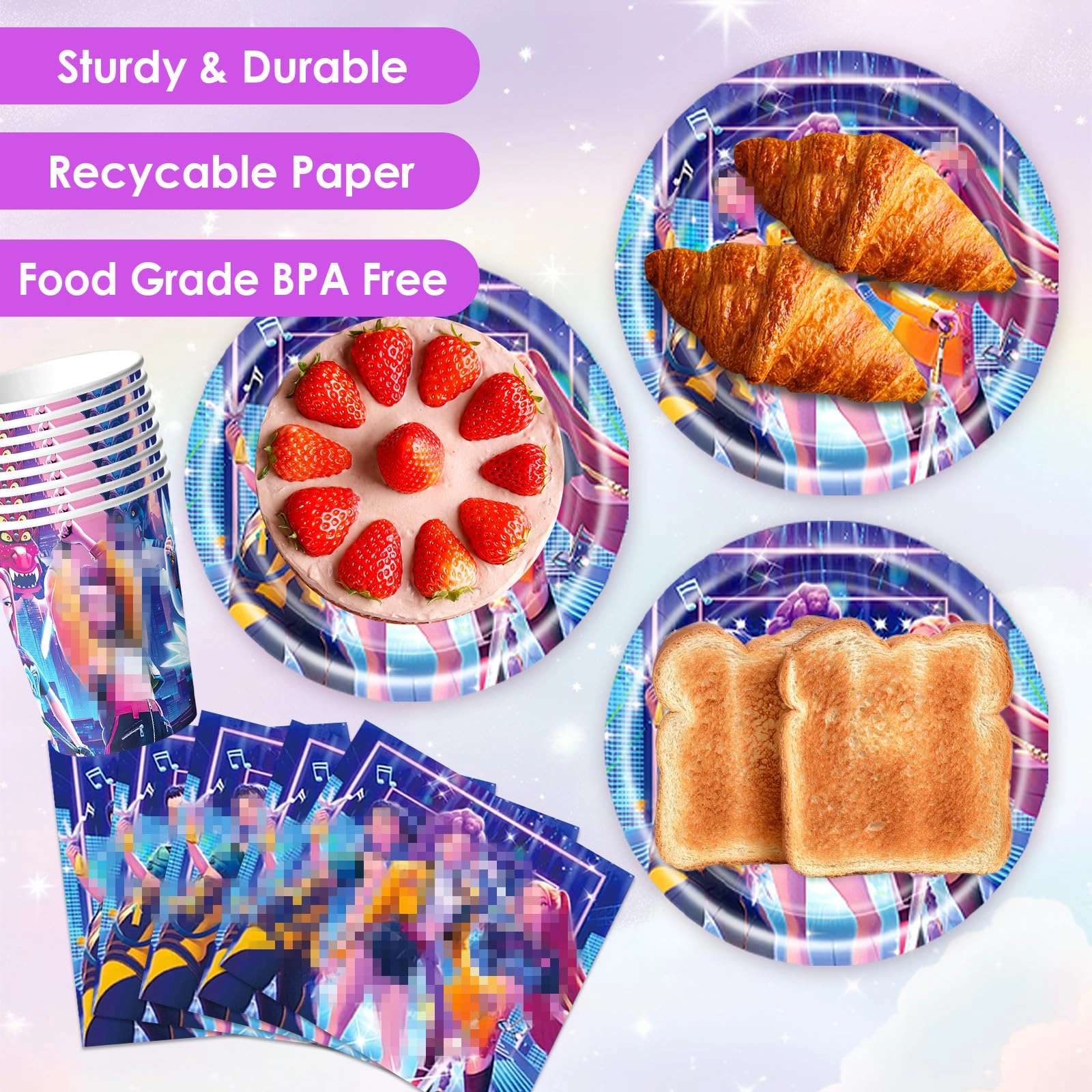 Party Tableware - 51Pcs Birthday