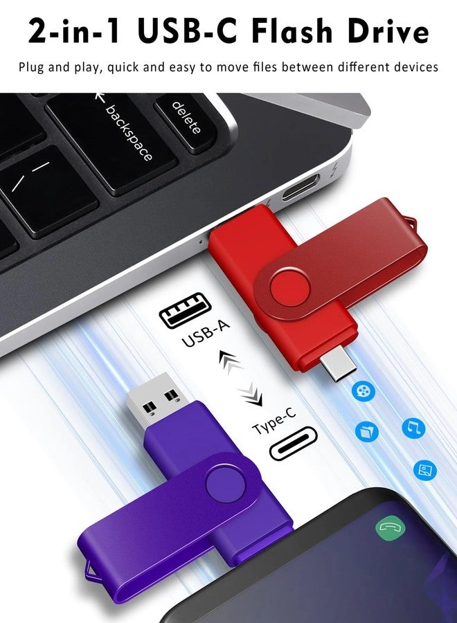 USB C Flash Drive - USB 2.0 USB-C USB-A 16GB
