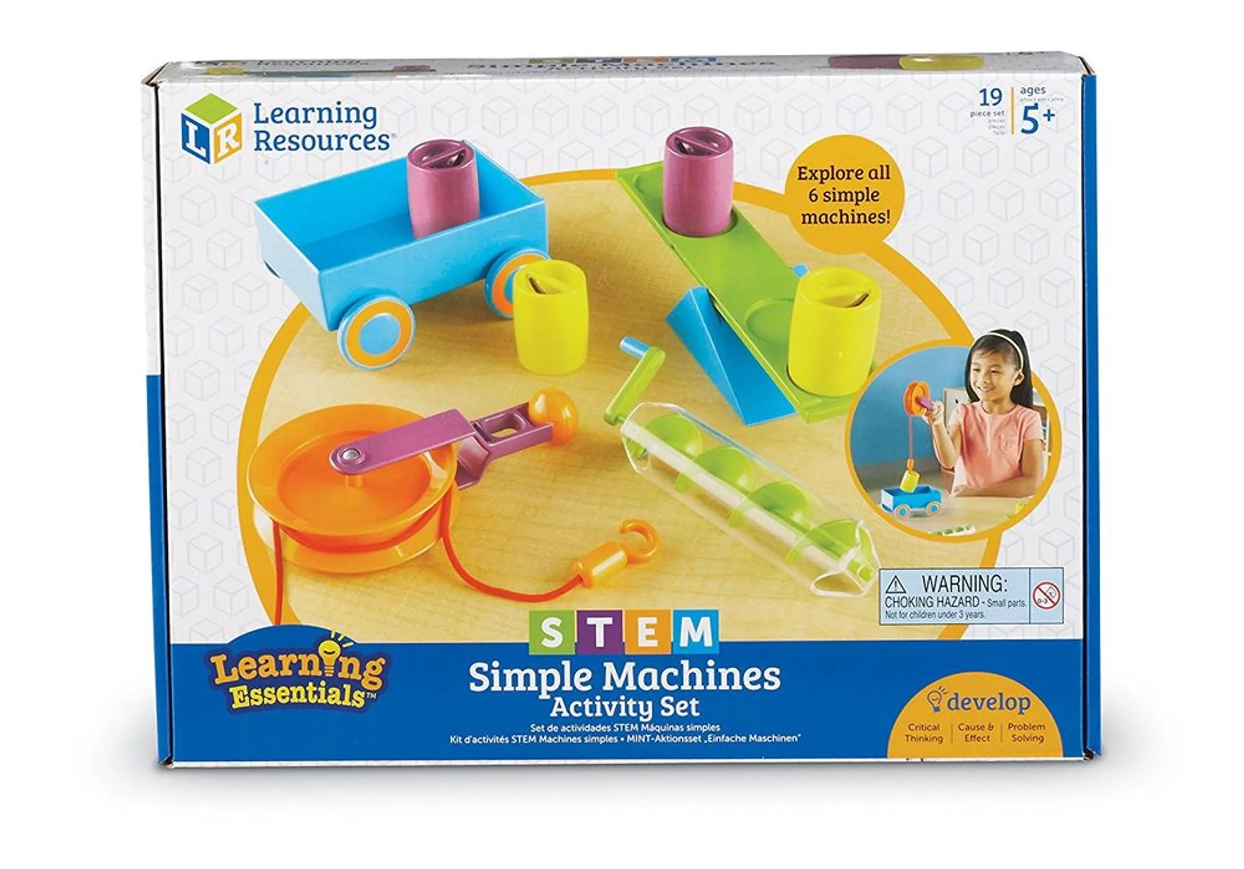 Learning Resources Simple Machines Activity Set Physics and Engineering - 5 years+ 19 pieces