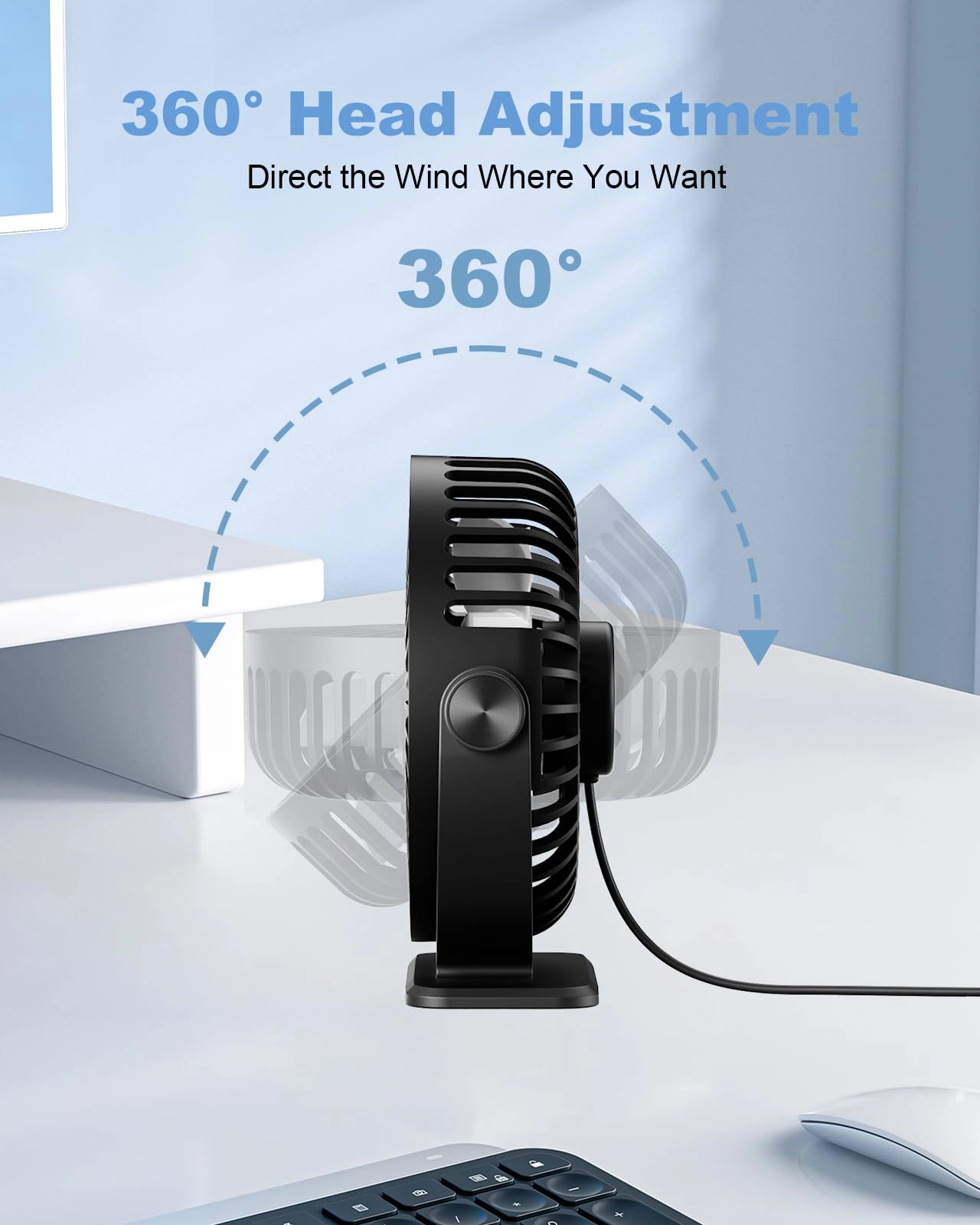 Desk Fan - Desktop 4.5in Pack
