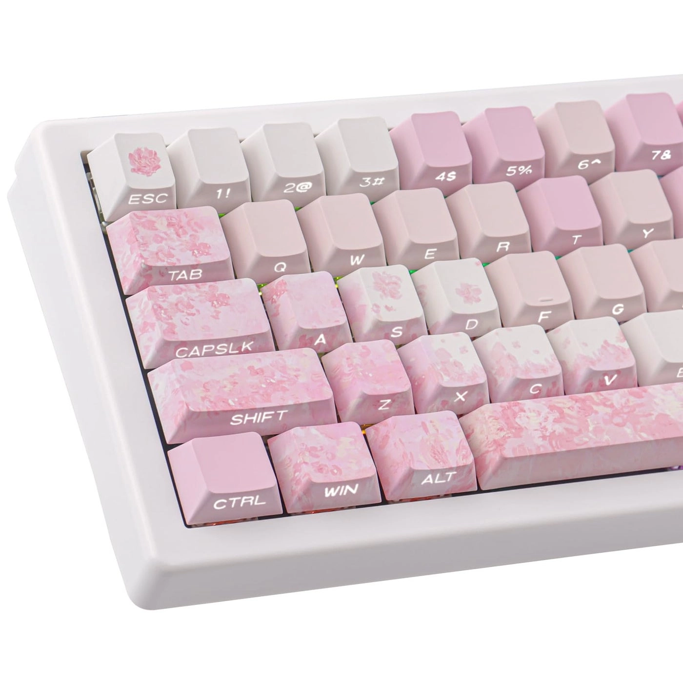 Tsungup Cherry Blossom Tie-Dye Keycap Set - 131 Keys