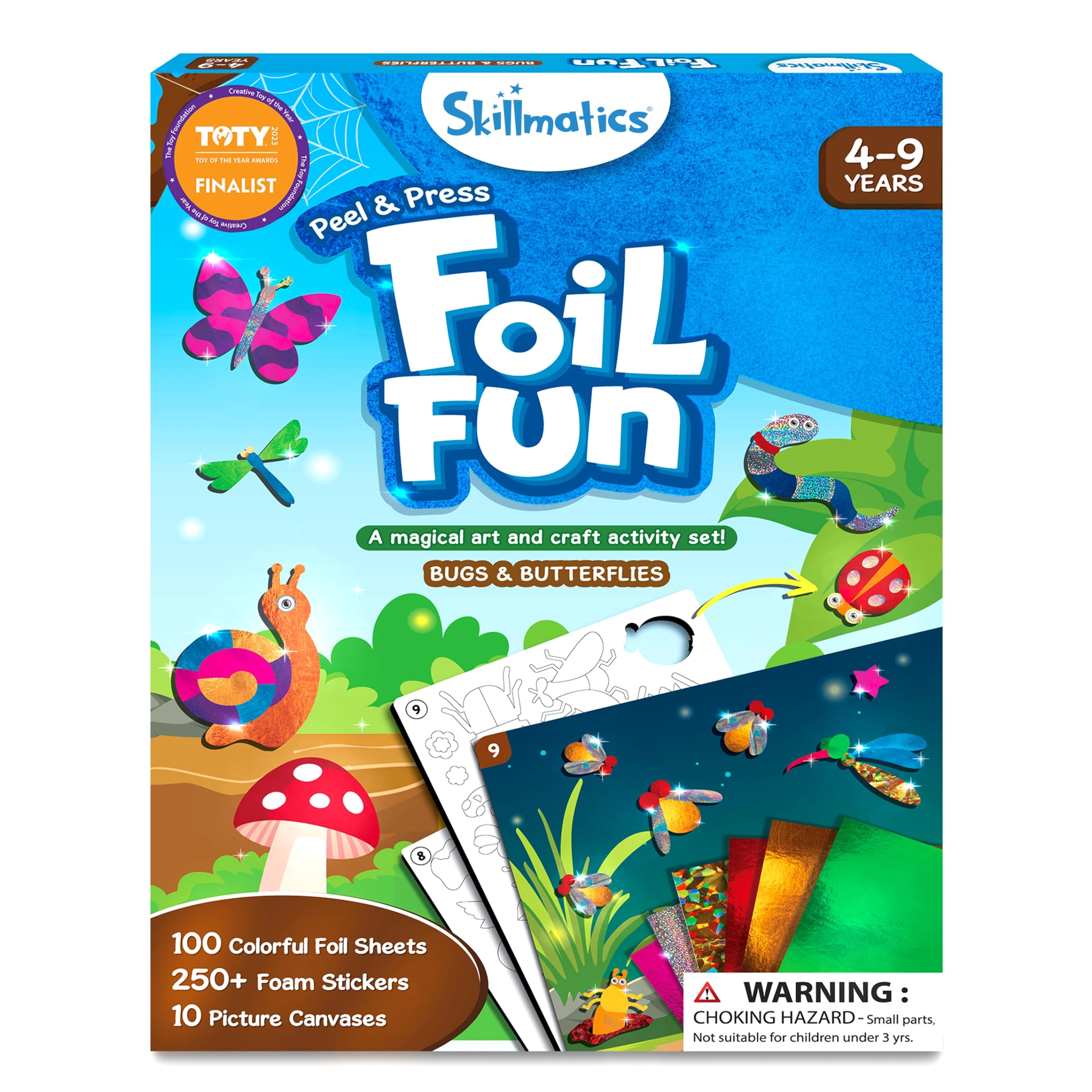 Skillmatics Foil Fun - Bugs & Butterflies - 4+ years 135 pieces