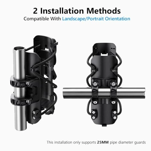 Motorcycle Water Bottle Holder - 22-25MM Adjustable Black