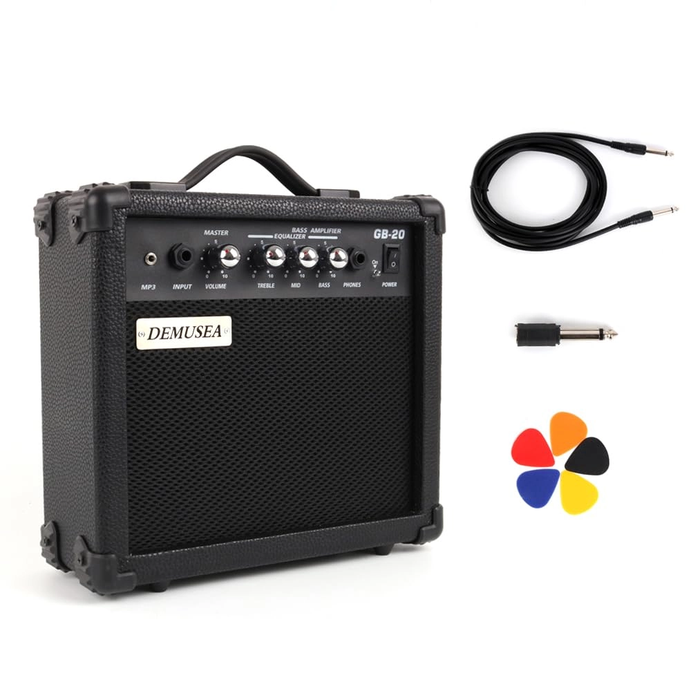 demusea Bass Guitar Amplifier - 20W Black