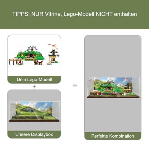 Acrylic Display Case for Lego 10354 The Lord of the Rings: The Shire