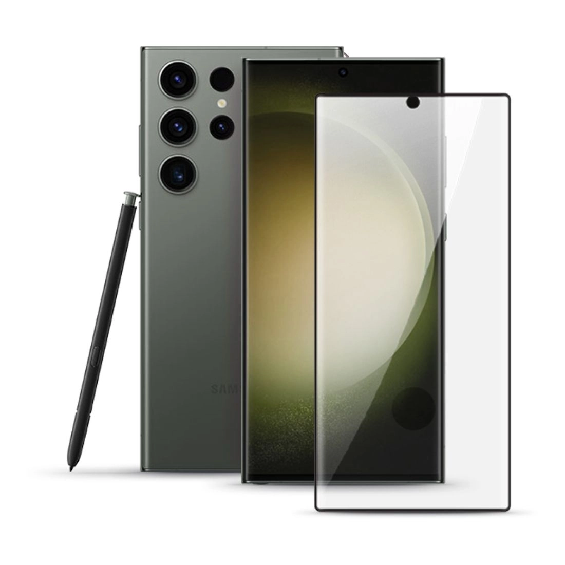 Hyphen Full Coverage Tempered Glass Screen Protector for Samsung Galaxy S23 Ultra