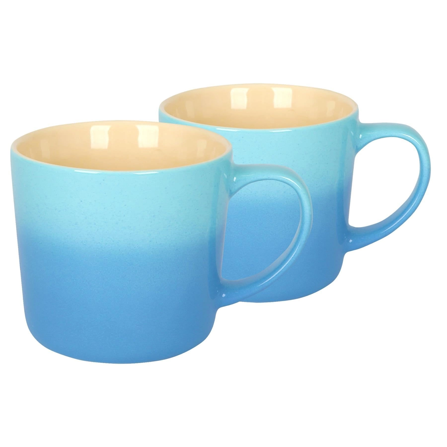 Argon Tableware Ombre Coffee Mug - 2 pcs New Bone China 330 ml