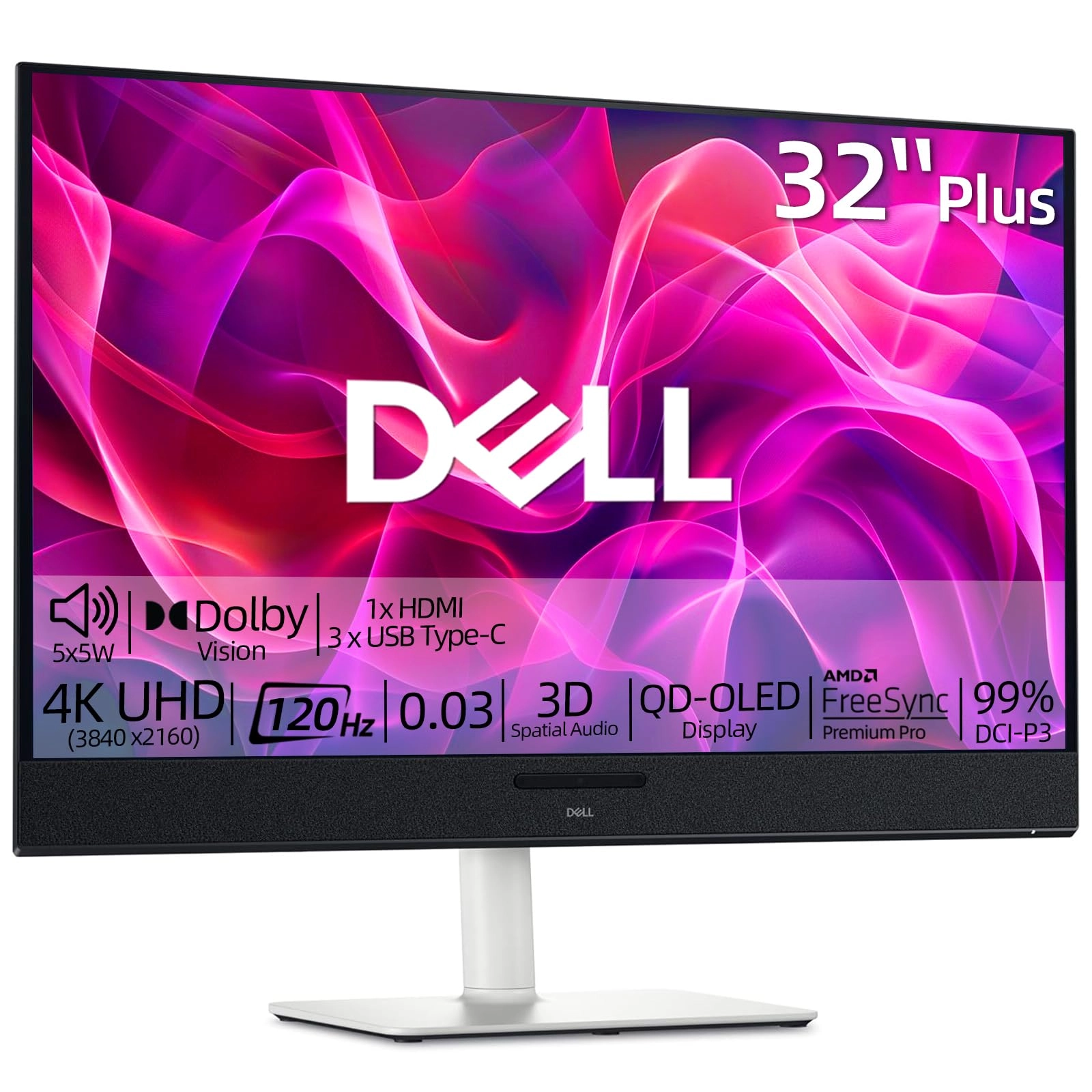 S3225QC - 31.6 Inches 3840 x 2160 Pixels