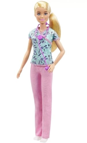 Barbie Nurse - 12-in Plastic Ages 3+