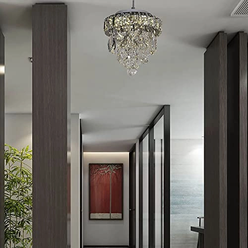 K9 Crystal Raindrop Chandelier - 20x20cm LED Flush Mounted