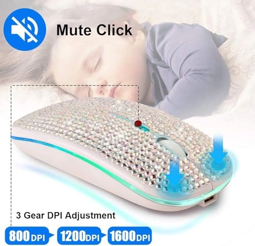 Tri-Mode Bluetooth Mouse - Wireless