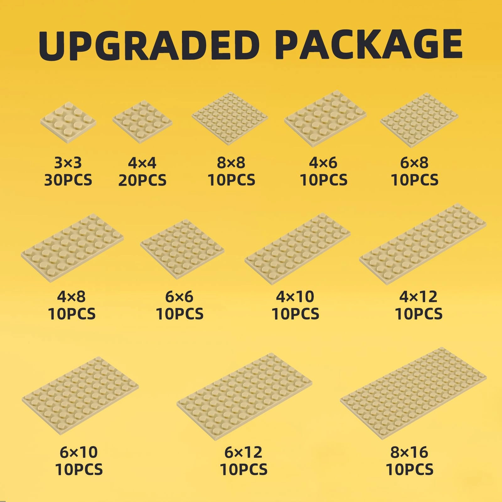 Small Building Plates - Plastic Small Flat Baseplates 150