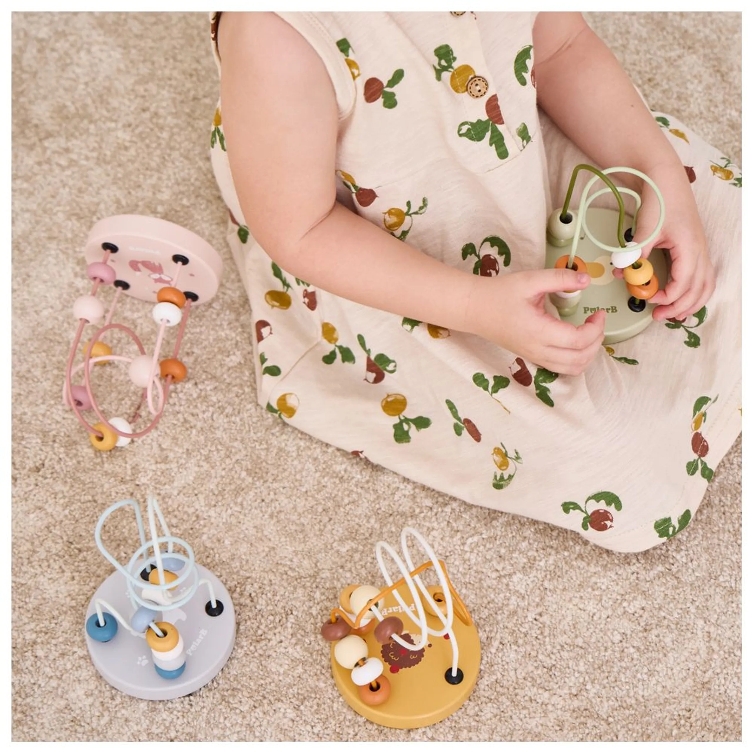 Wooden Bead Maze - 12 months+ 10 pieces