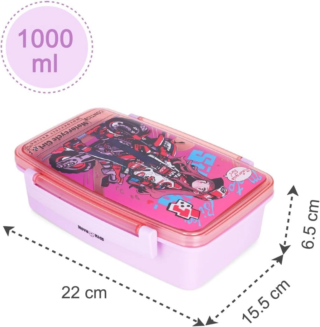 Bento Lunch Box With Spoon And Fork - Astronaut Blue 1000ml