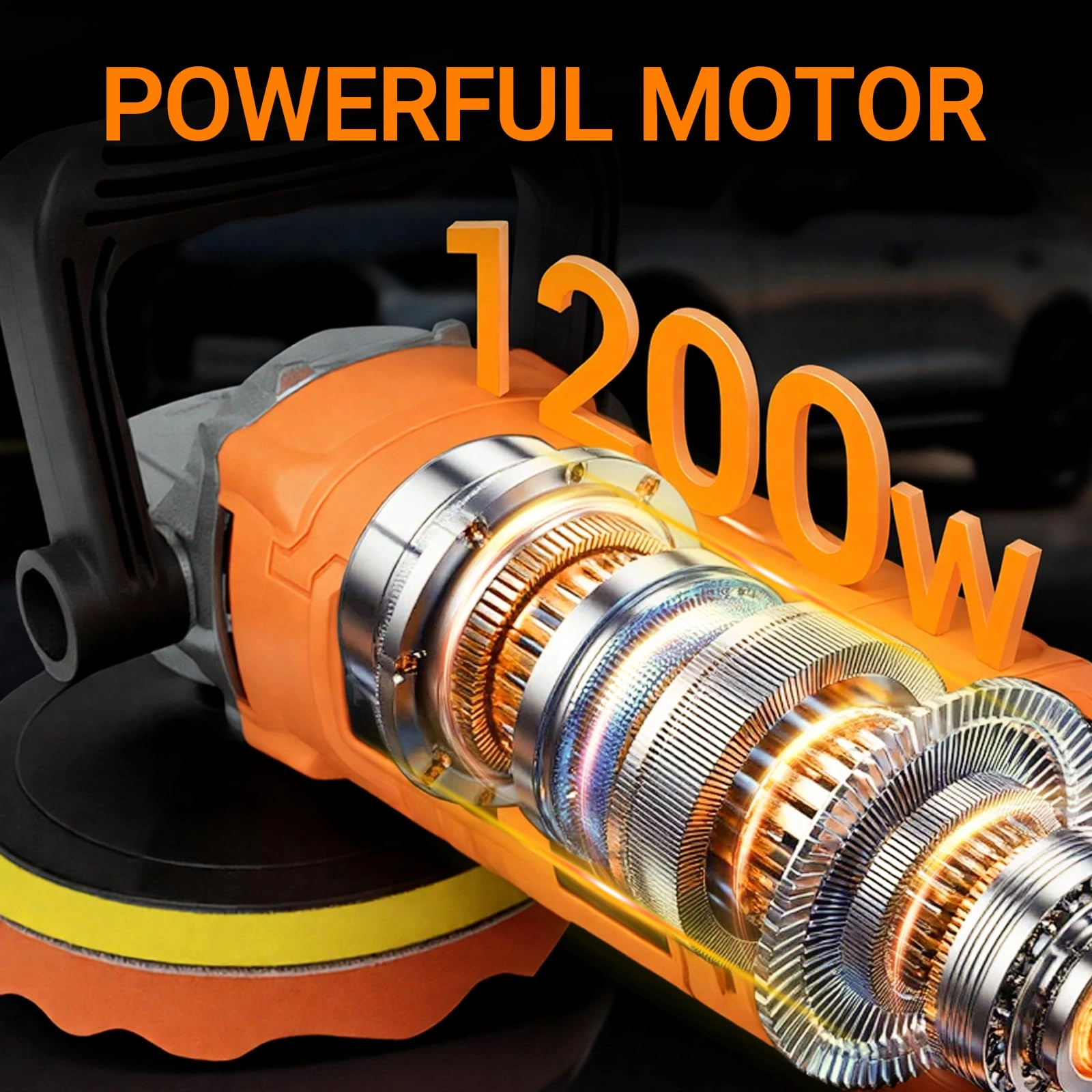 Car Buffer Polisher - 1200W 7/6 Inch