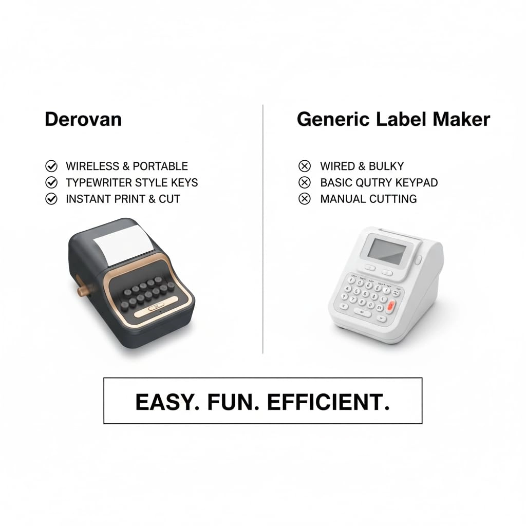 Smart Thermal Label Printer - Bluetooth 5.0 Portable