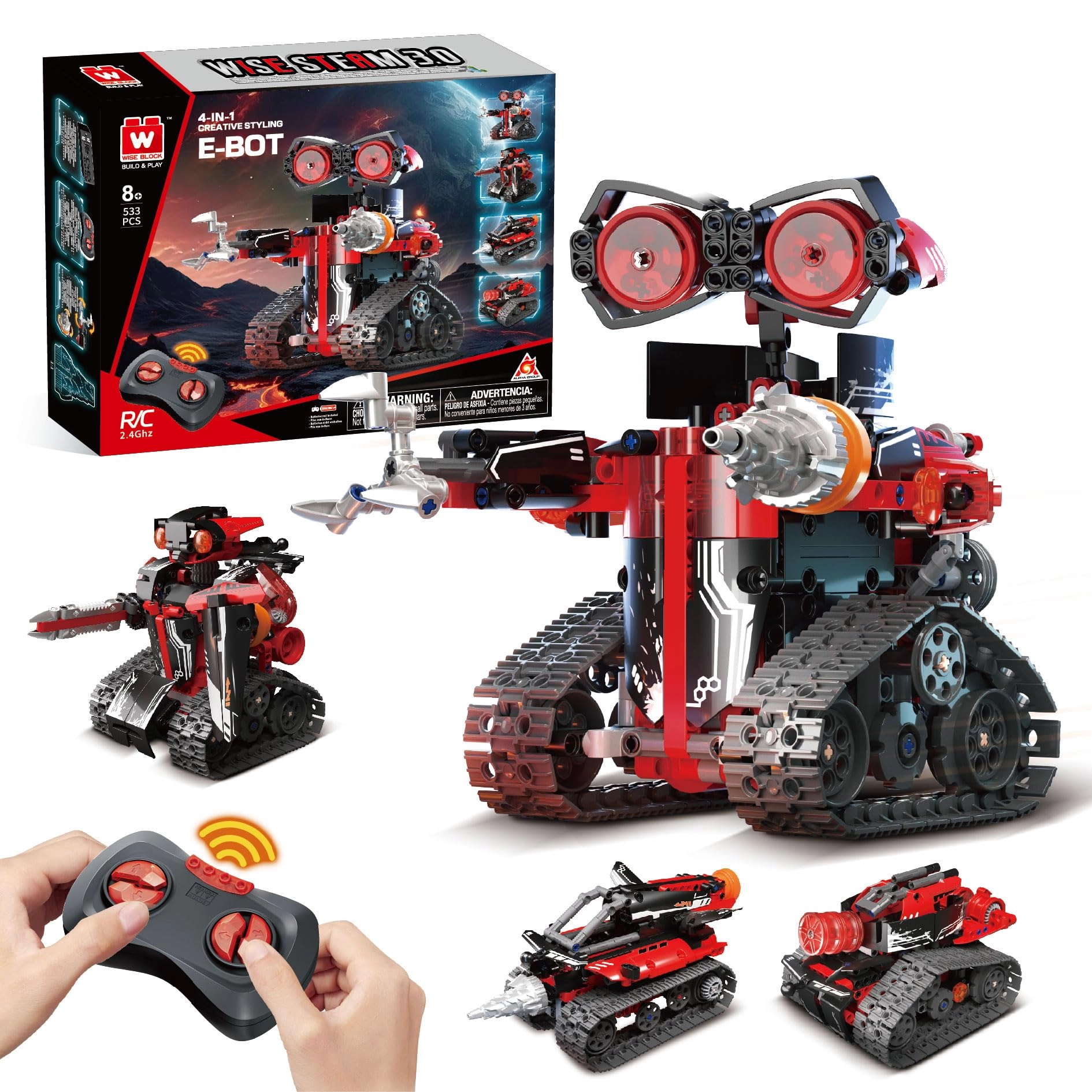 Alpha Group Robot Building Kit - 533 pcs