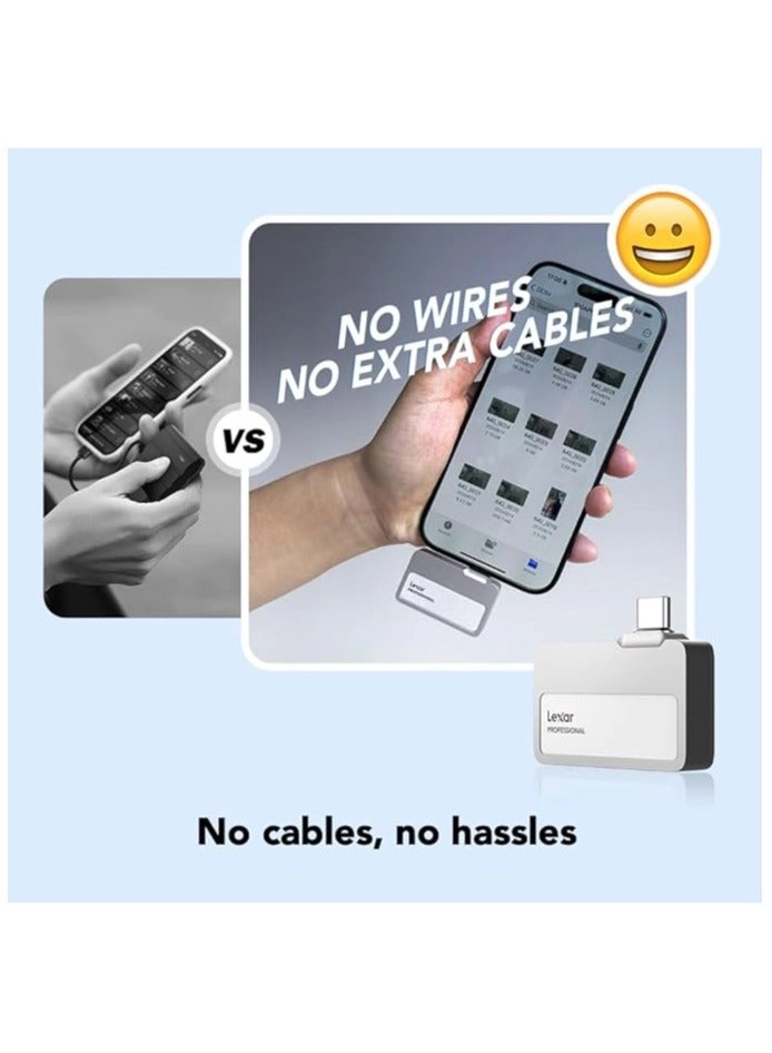 Professional Go Portable SSD With Hub - 2TB