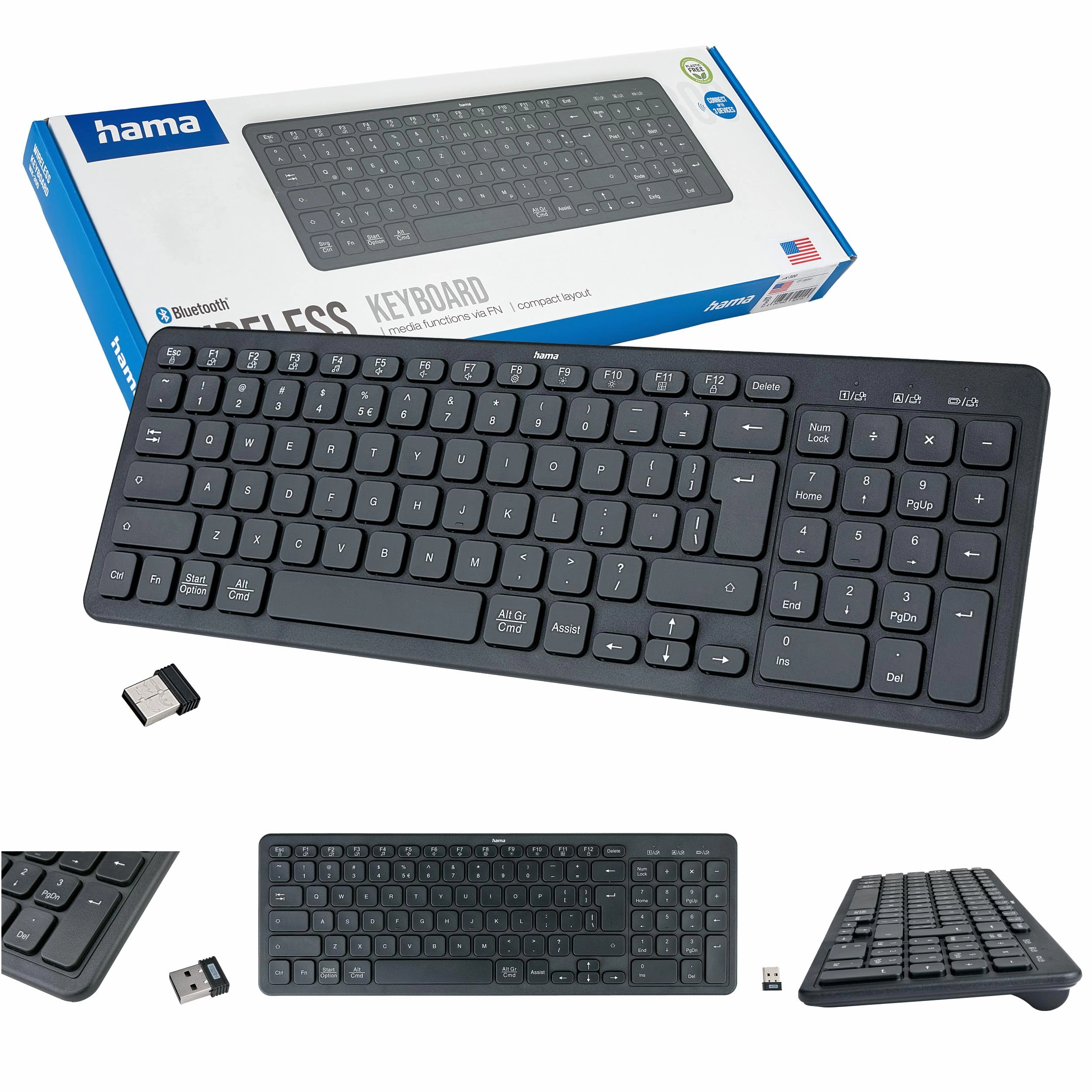 Hama WK-300 - Polish QWERTY Bluetooth