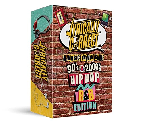 Lyrically Correct 90s 2000s Music Trivia Card Game - Hip Hop and RB Edition Finish the Lyrics Challenge