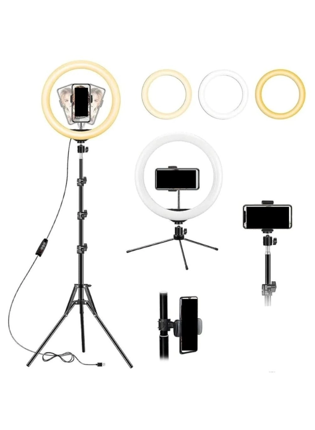 U20 PRO - RGB Ring Light Built-In Mirror