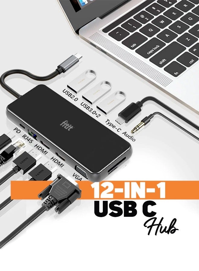 12-in-1 USB Type C Hub