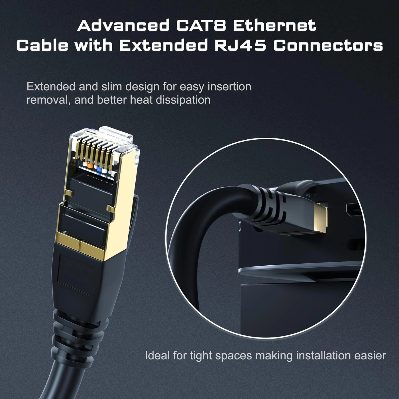 Cat7 Cat8 Ethernet Cable - 35FT