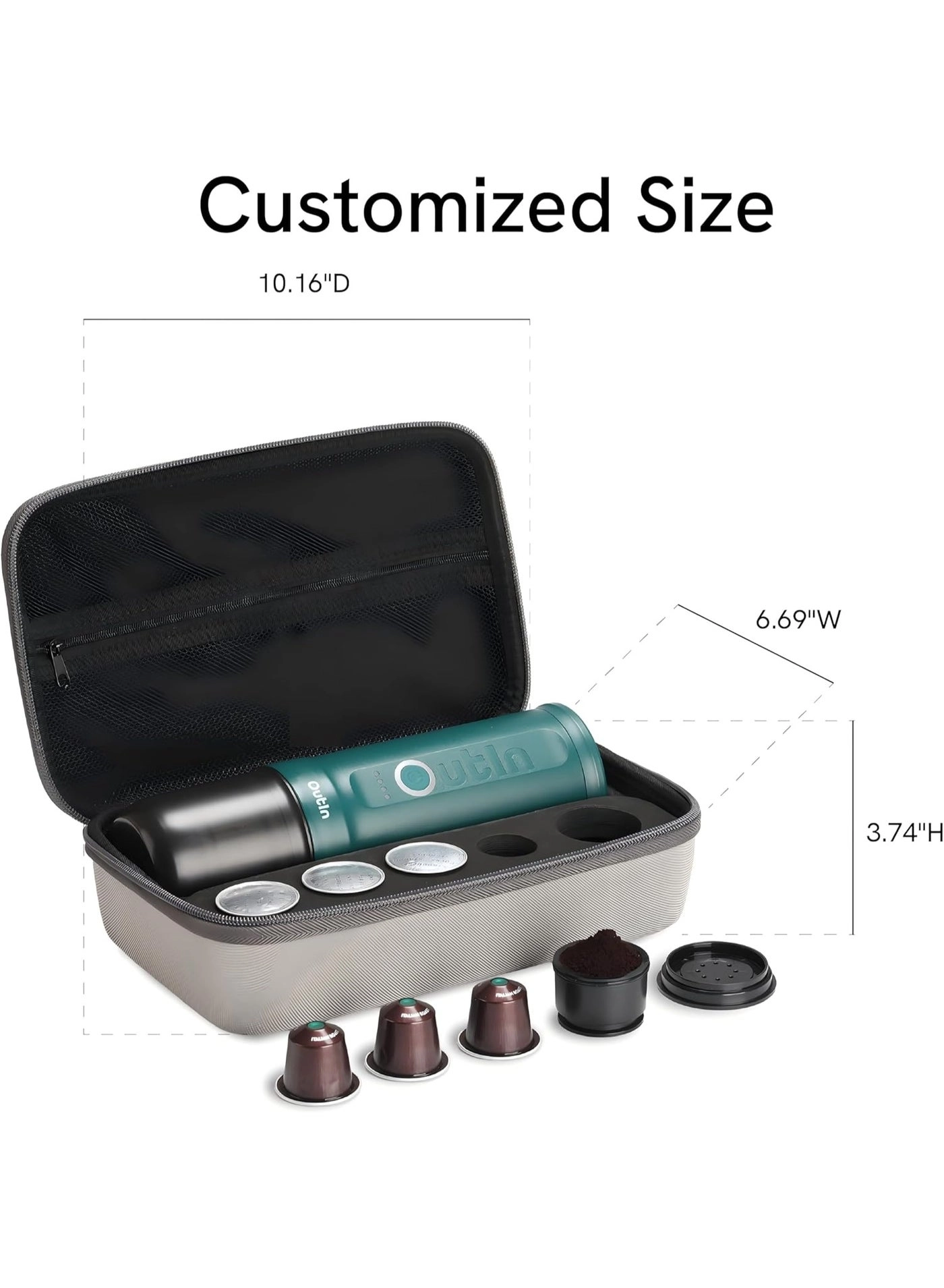 Nano Portable Electric Espresso Machine Carrying Bag - 0.29 Kilograms