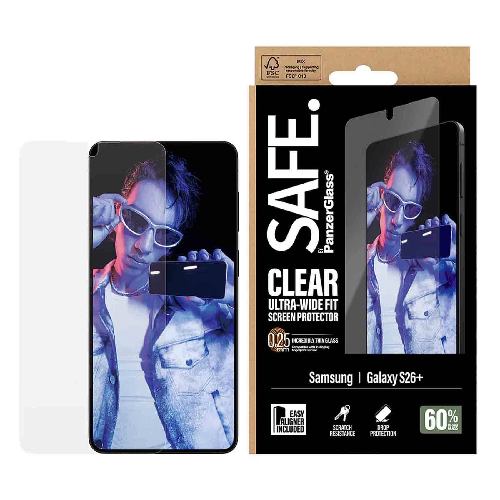 Clear Tempered Glass Screen Protector for Samsung Galaxy S26+