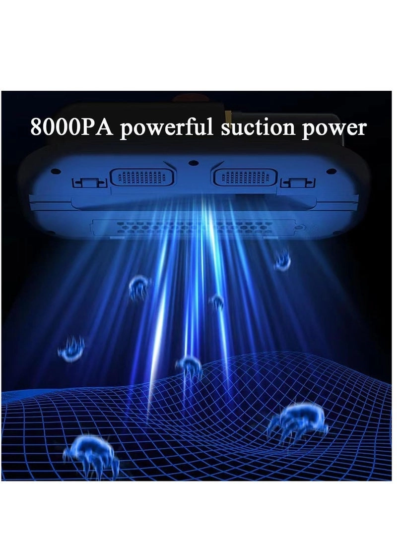 Compact Mattress Vacuum Cleaner - 100W 8000Pa UV Light